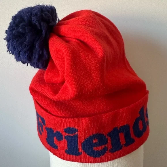 Band of Outsiders Neiman Marcus for Target "Best Friends" Pom Pom Beanie Unisex - Picture 1 of 8